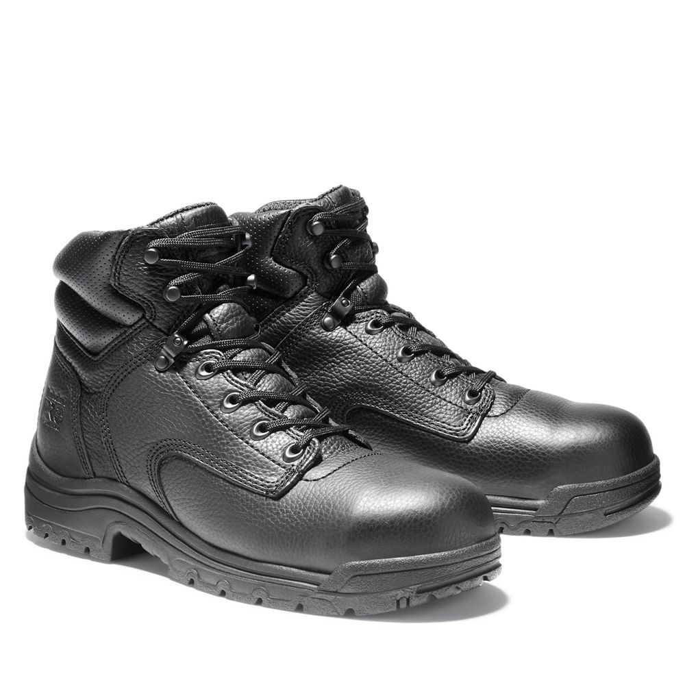 Timberland Μποτακια Εργασίας Ανδρικα Μαυρα - Pro® Titan® 6\" Alloy Toe - Greece 1824639-VZ